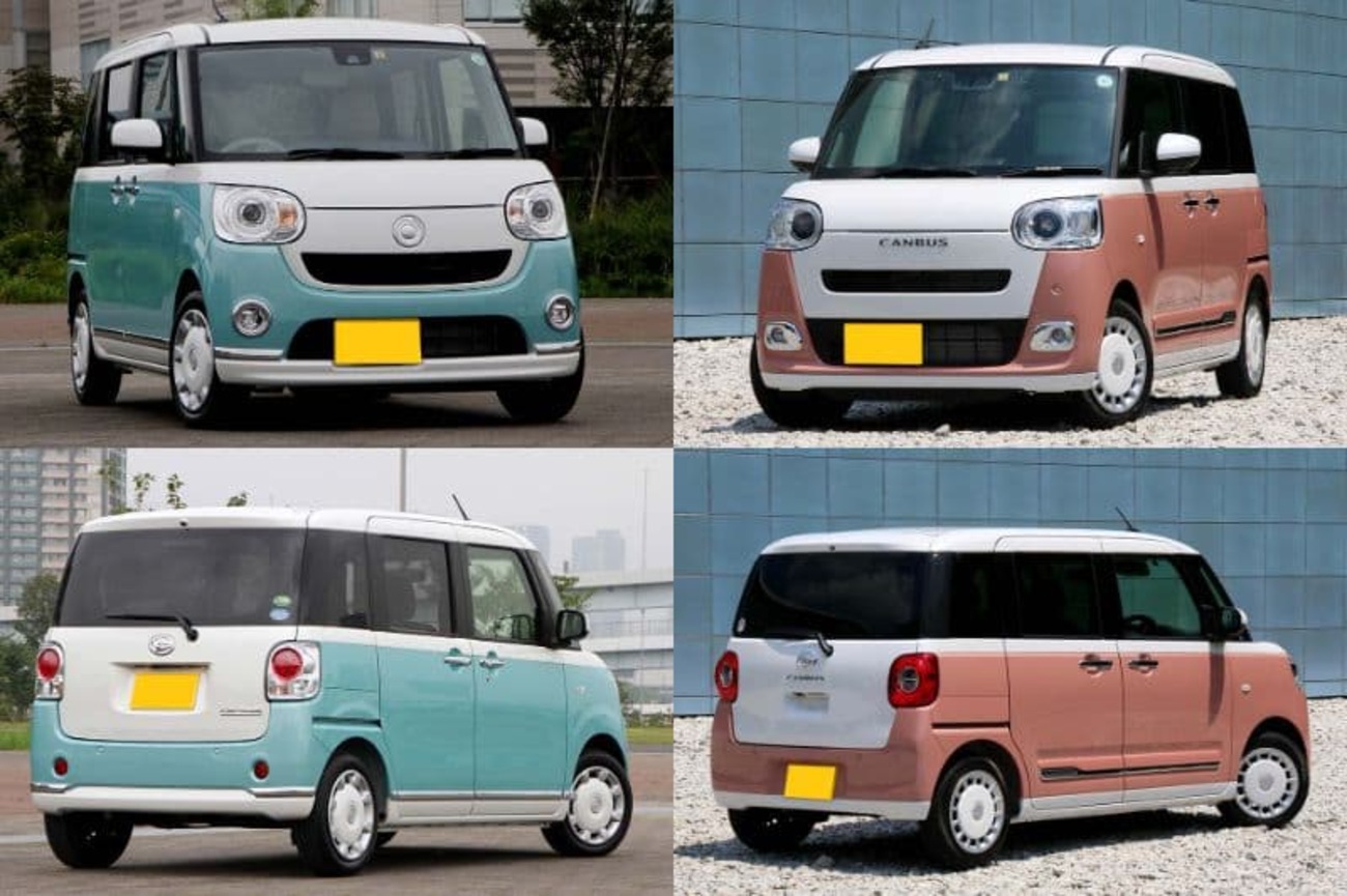 ムーヴキャンバス新旧比較-フルモデルチェンジでデザインの幅が広がっ