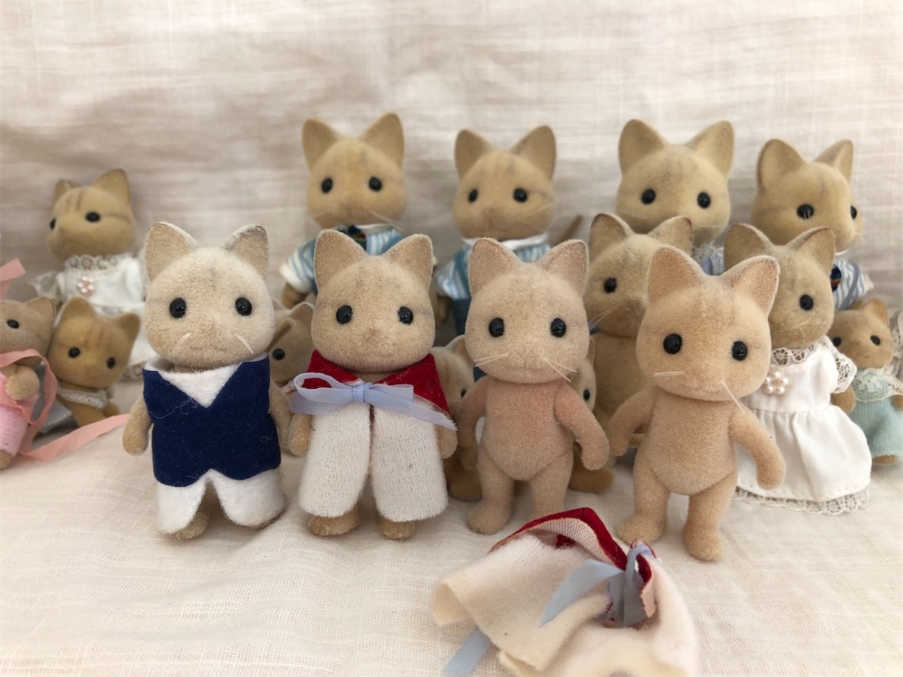 アーバンシリーズ アイボリーネコと元気なネコちゃん - 森の住人 