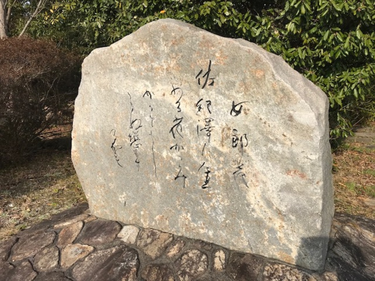 万葉歌碑を訪ねて（その30改）―水上池北―万葉集 巻四 六七五