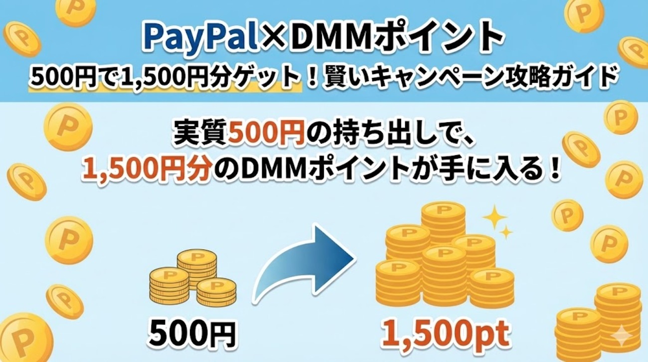 12月31日まで実質黒字】PayPalの仕組みと「500円で1,500円分のポイントを買う」黒字キャンペーン攻略法 - ポイント投資の攻略ブログ
