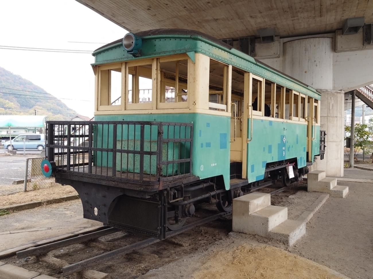 保存車】井笠鉄道 ホジ9 岡山県笠岡市 - ばんの鉄道いろいろめぐり