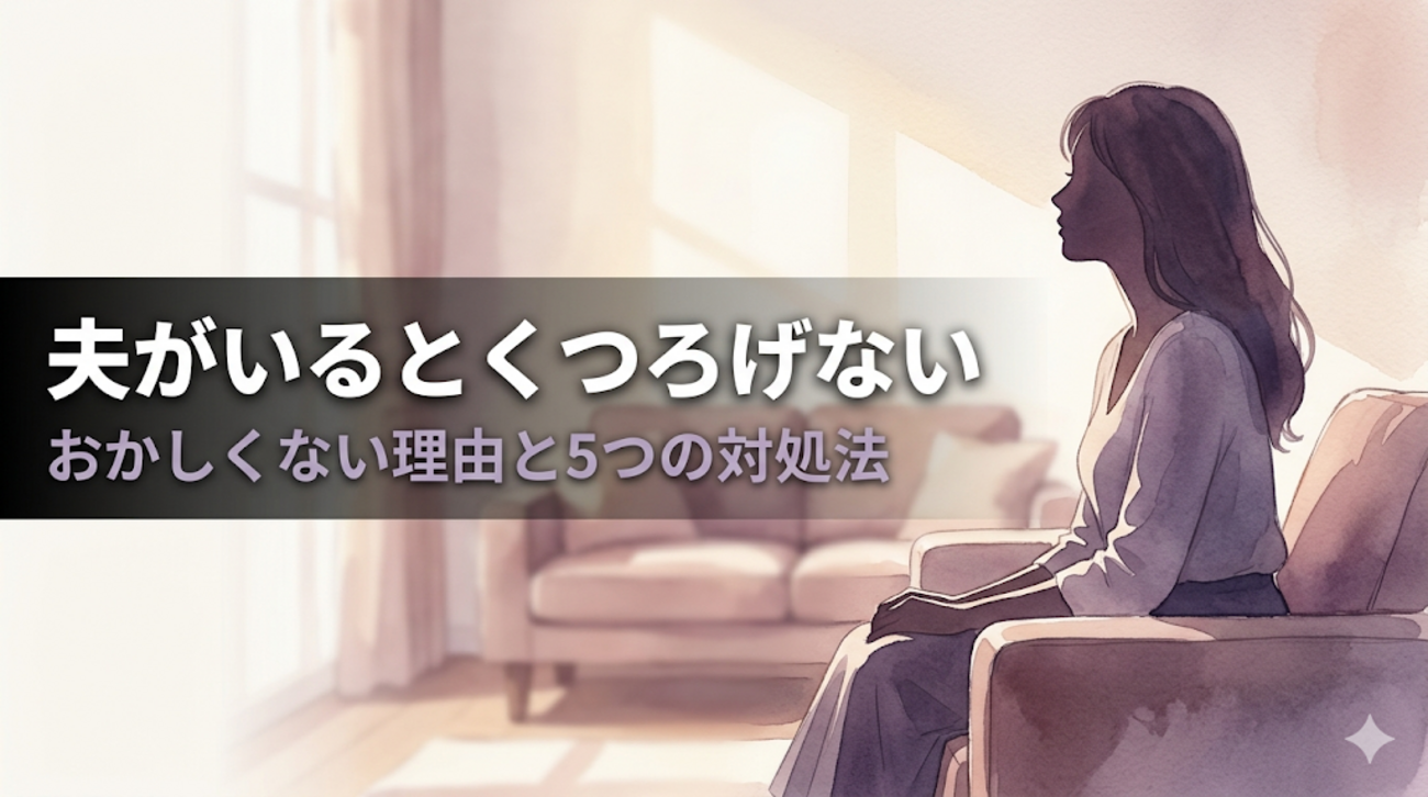 夫 が いる と くつろげ ない
