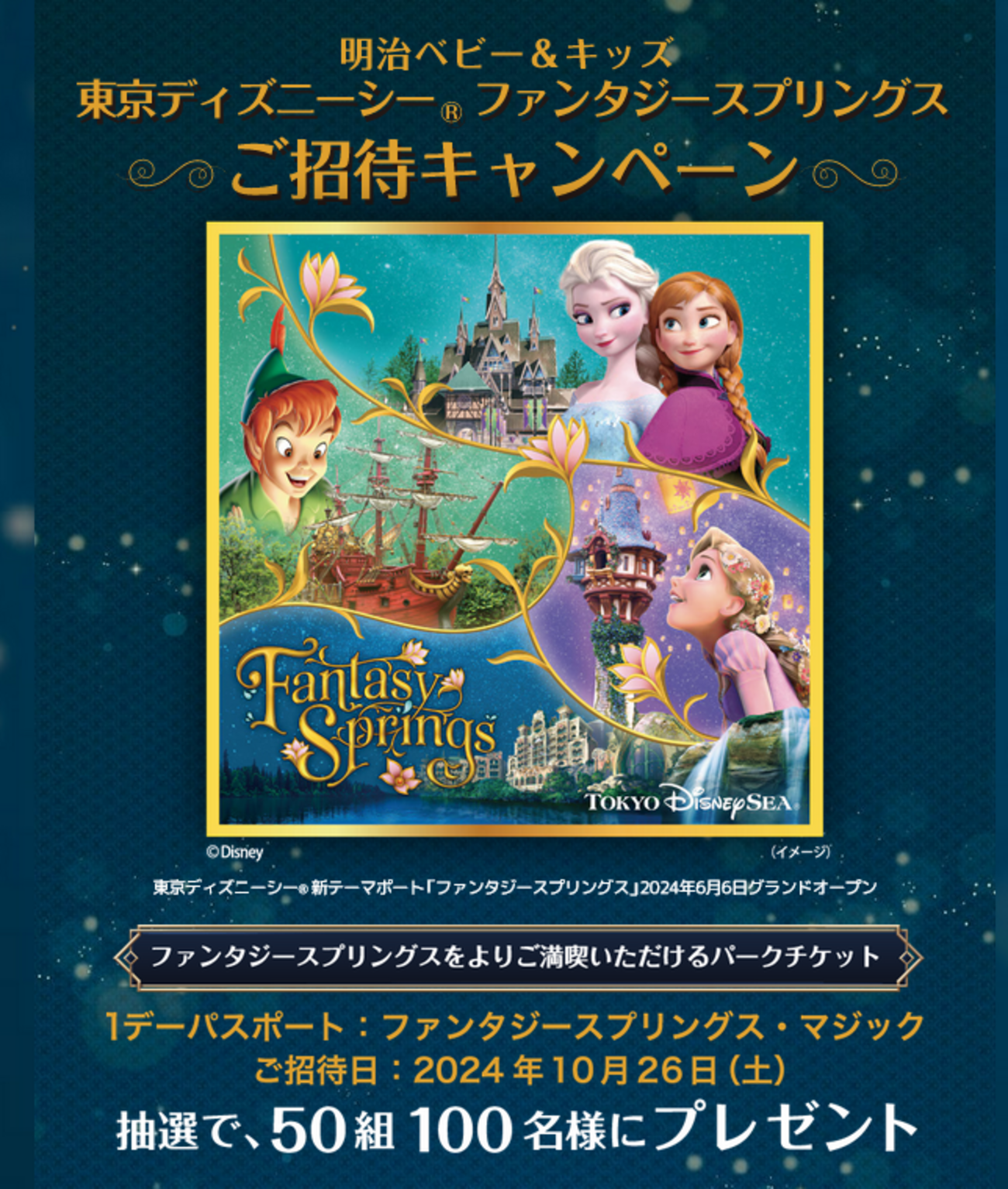 東京ディズニーリゾート他、4種類から選べるチケット（ペア）郵送 