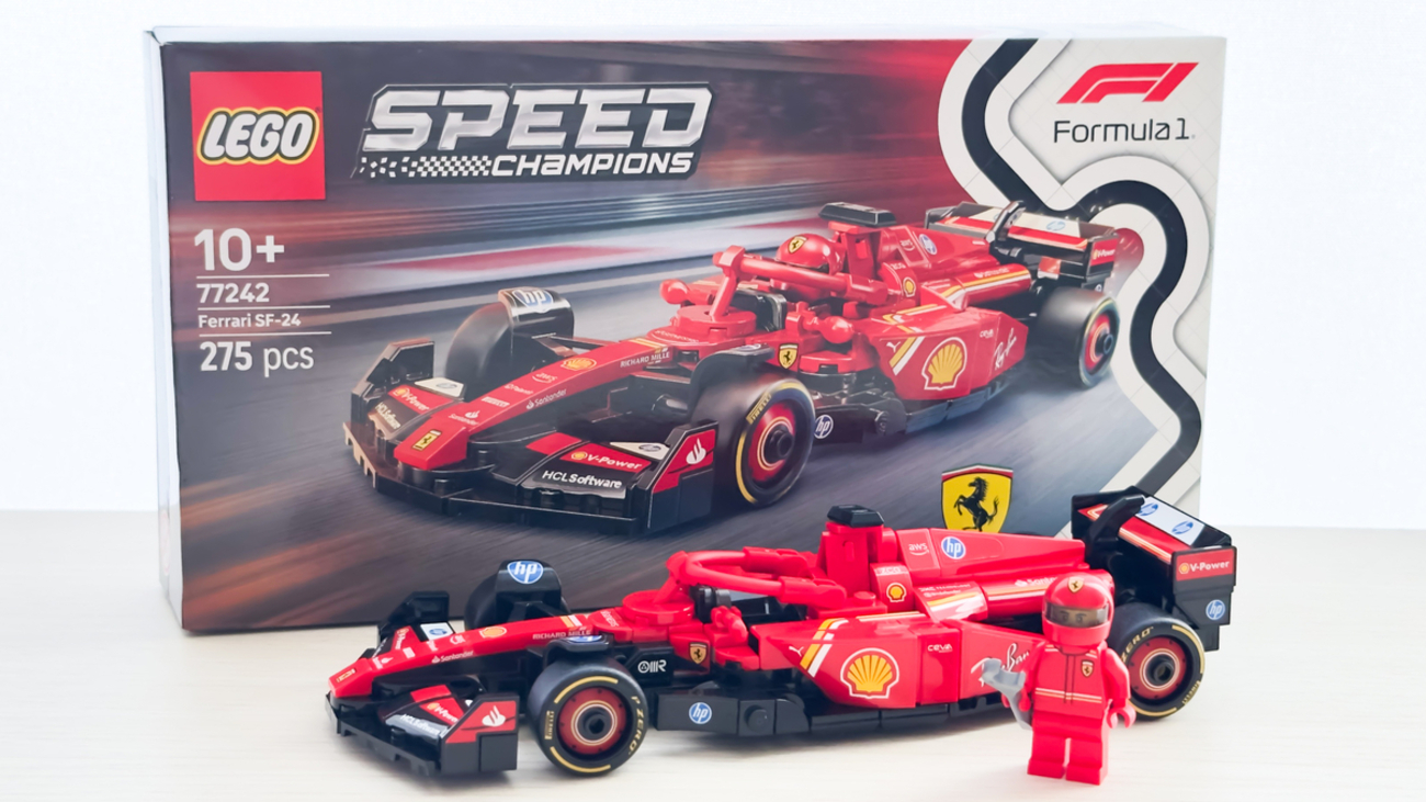 レビュー】レゴスピードチャンピオン フェラーリ SF-24 F1 レースカー 