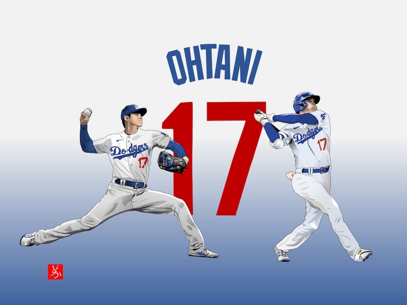 大谷翔平 シルエット バッター 楽天市場 大谷翔平 ドジャース tシャツ 