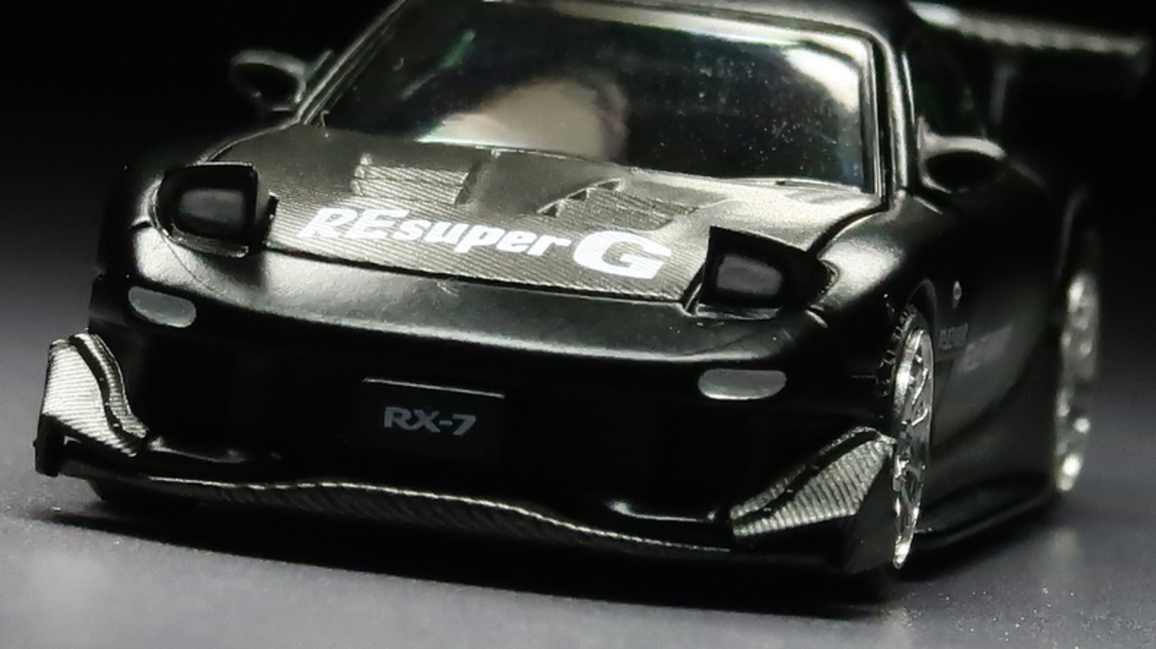 ミニカーレビュー】 POP RACE 1/64 - Mazda RX-7 RE-Amemiya (FD3S 