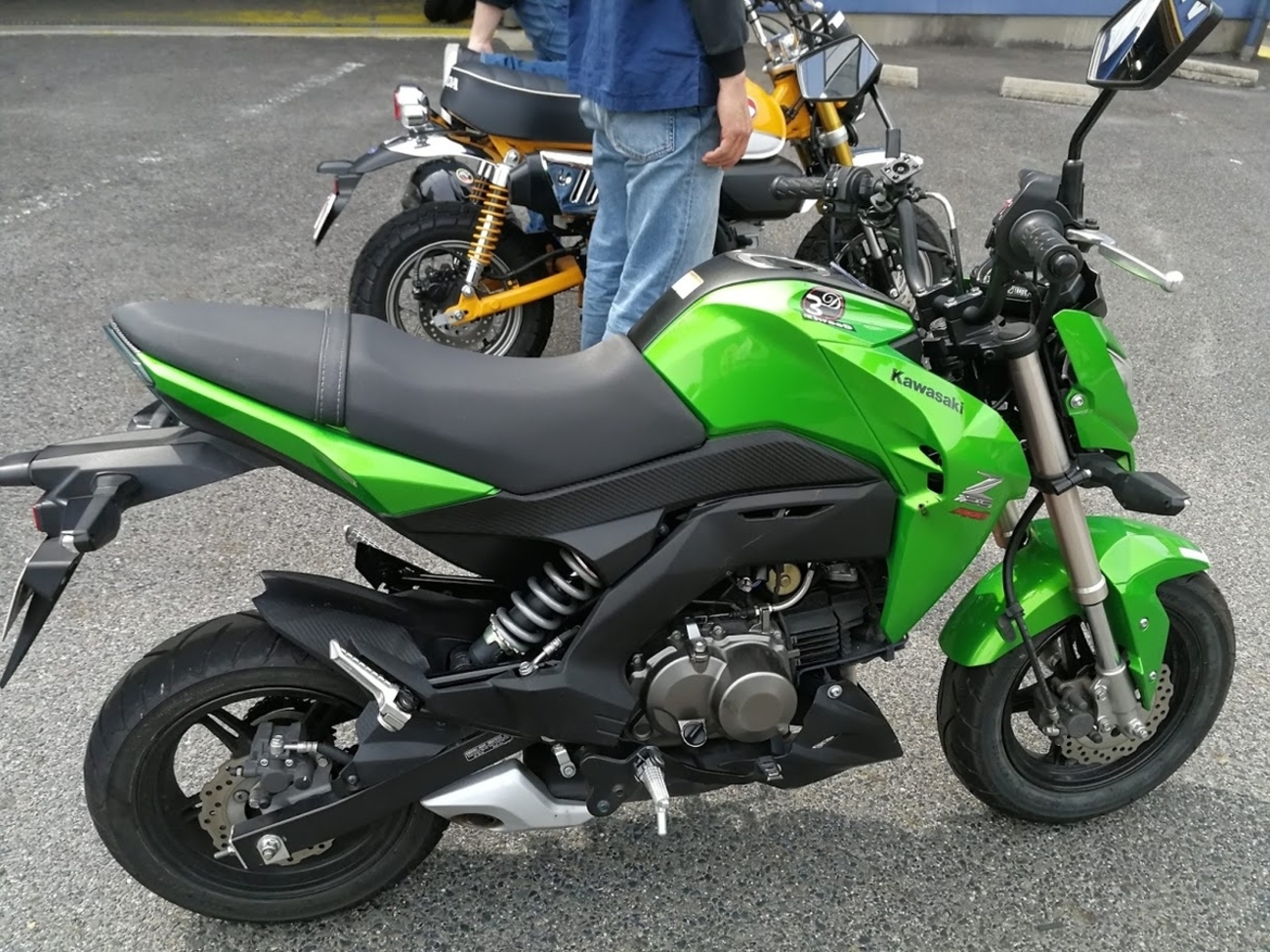 新型モンキー125とZ125を乗り比べてみる - TW225で日本一周