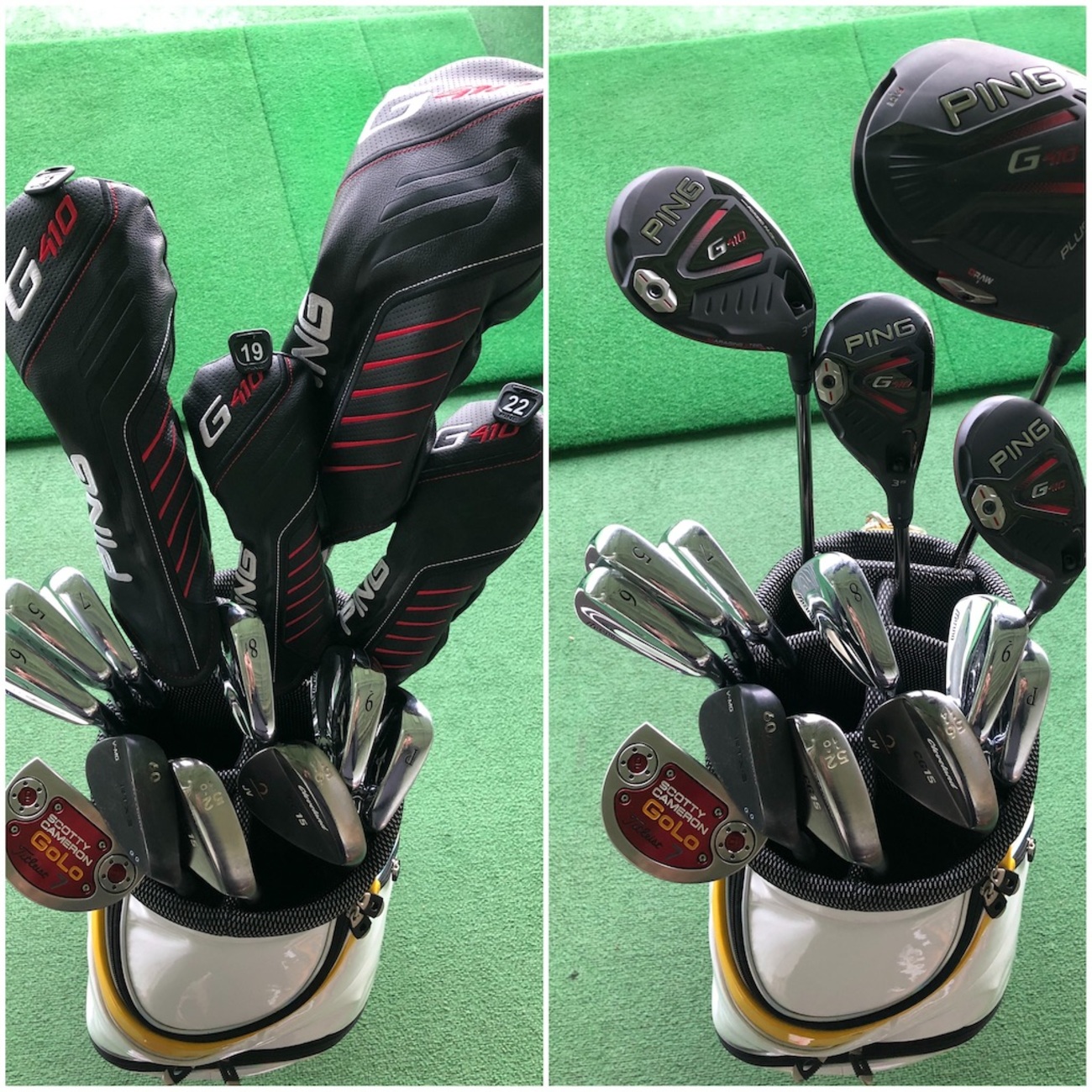 2020 年のクラブセッティングは Mizuno MP-5 と PING G410 にしました