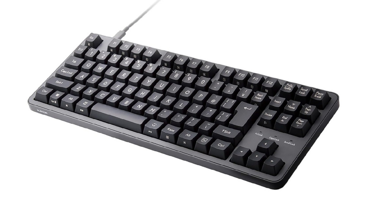 エレコム メカニカルキーボード Leggero 有線 テンキーレス Nキー