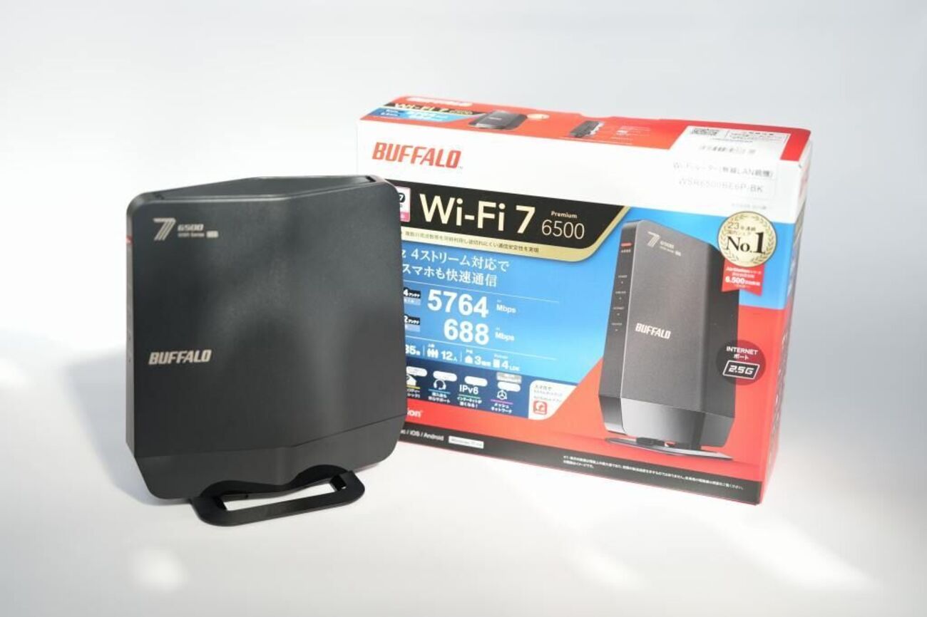 BUFFALOの底力。Wi-Fi7対応ルーター【WSR6500BE6P/NBK】レビュー。良 