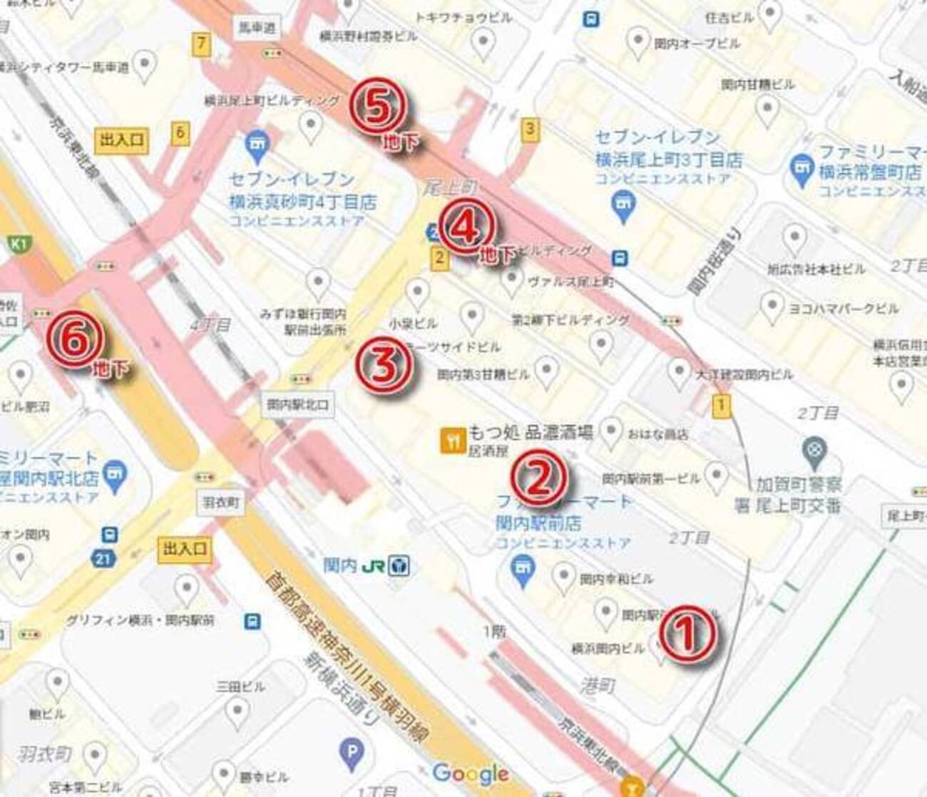横浜スタジアム関内駅周辺コインロッカー便利ＭＡＰお役立ち情報 - 在宅勤務はイセザキモールで