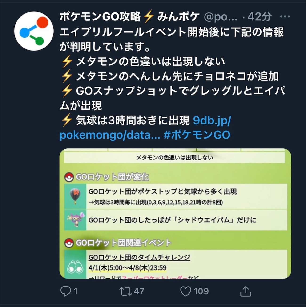 ポケモンGO エイプリルフールイベント始まったけど - 楽笑家のゆる～いポケモンGOブログ