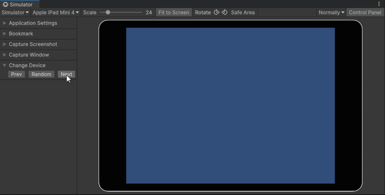 【Unity】Device Simulator の Control Panel にデバイスを変更するボタンを追加するエディタ拡張 - コガネブログ