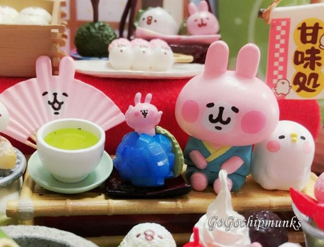 おいしくてえらいこっちゃ！ピスケとうさぎの甘味処の写真☆カナヘイの 