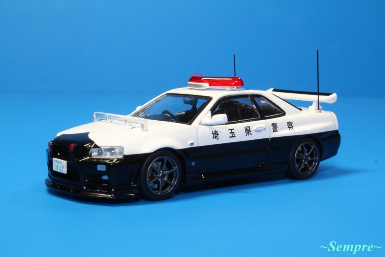 INNO Models 日産 スカイライン GT-R(R34) 埼玉県警パトカー 1/64 