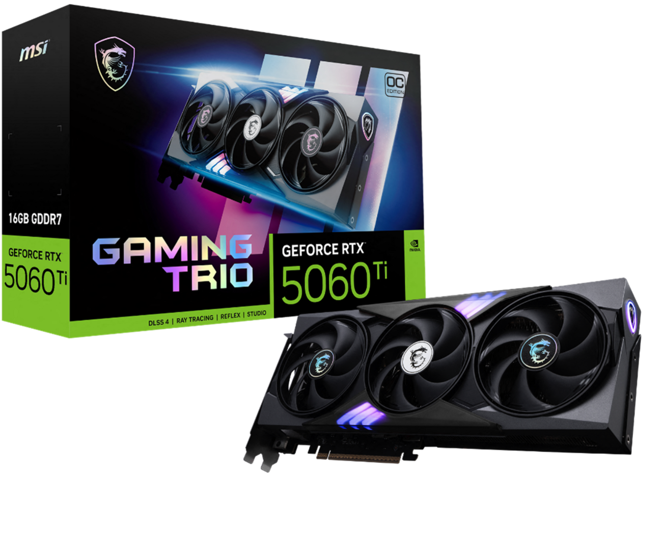 MSI GeForce RTX 5060 Ti 16GB搭載グラボ4モデルを紹介｜GAMING TRIO 