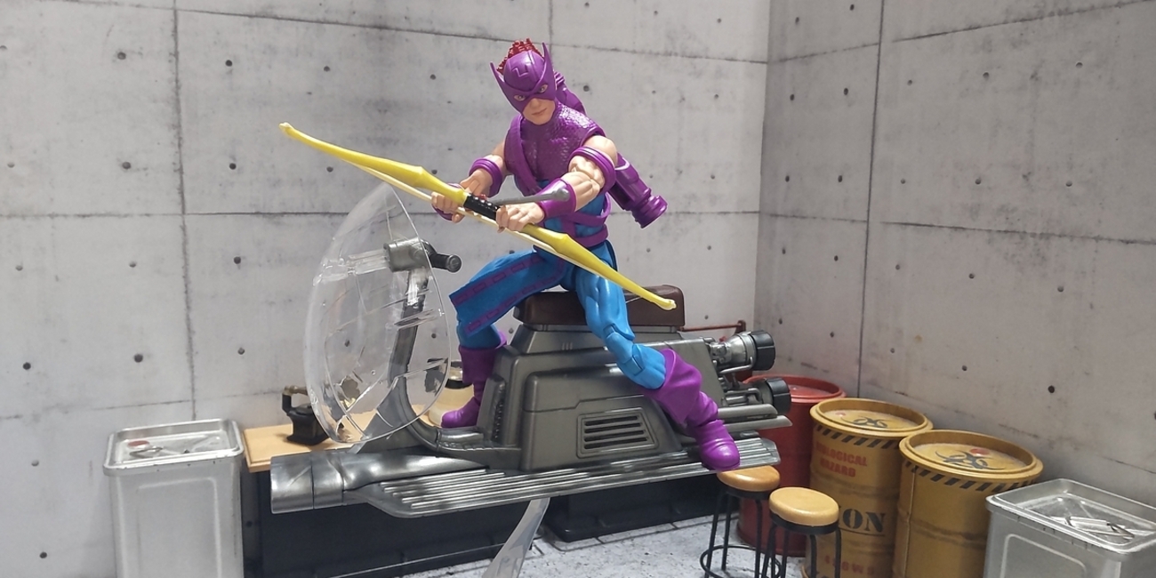 レビュー マーベルレジェンド【空飛ぶバイク！】ホークアイwithスカイ 