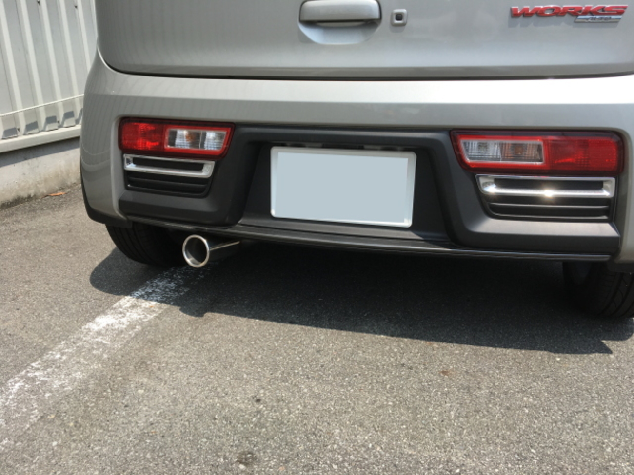 HA36Sアルトワークスマフラー交換5次元マフラー車検と評価 交換取付 