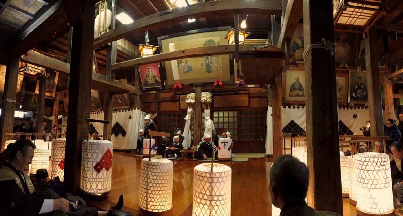 値下げ　丸に三つ柏　骨董　幕　能楽　神職 楽天市場】神楽鈴 板付き 十字形型 全長31cm 本金メッキ かぐら