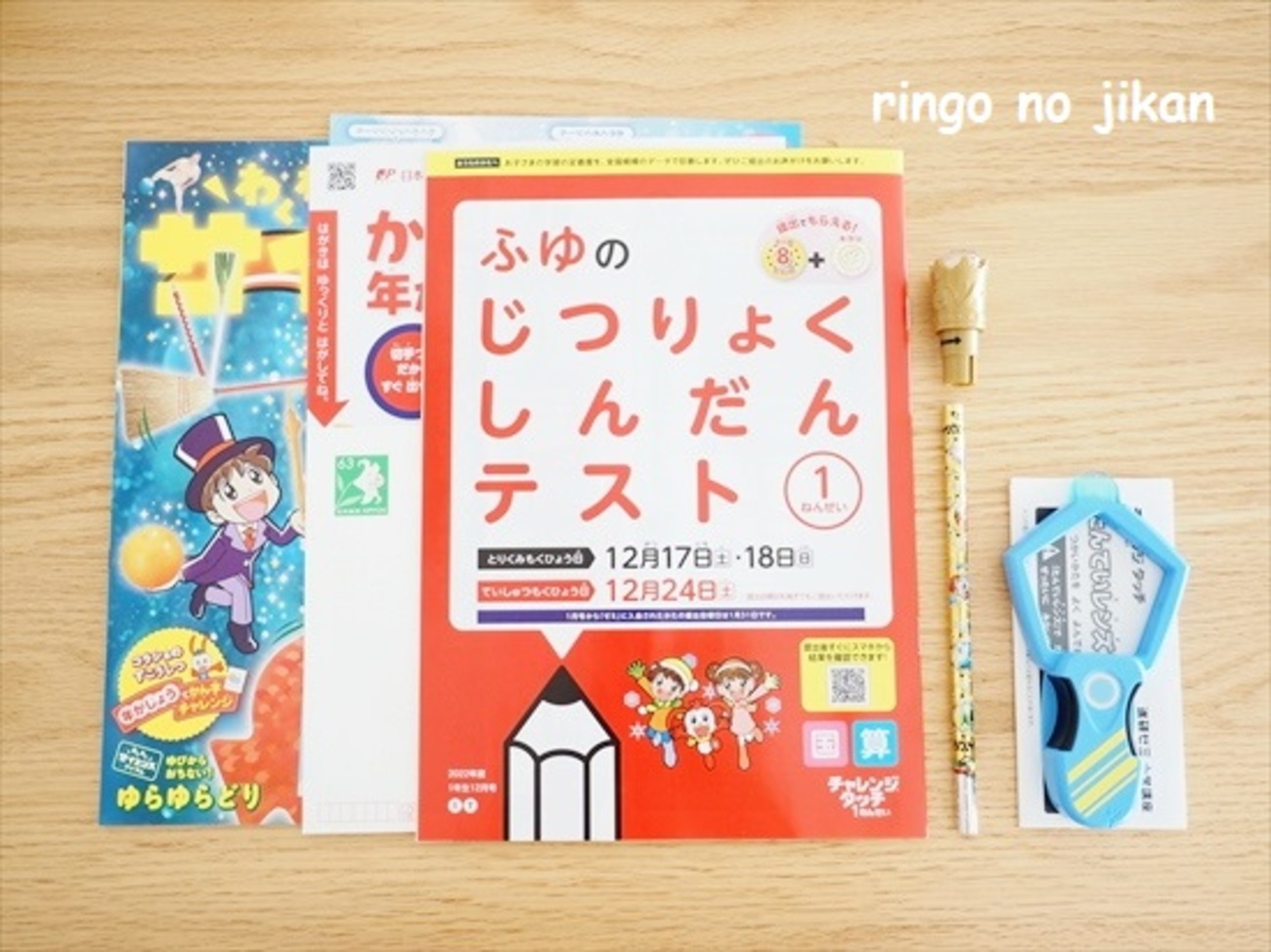 進研ゼミ小学講座】チャレンジタッチ12月号で届いたもの。お楽しみの 