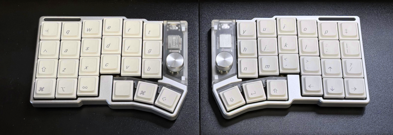 Cornix + 往年のAppleリスペクトな LAK キーキャップセット - Okiraku 