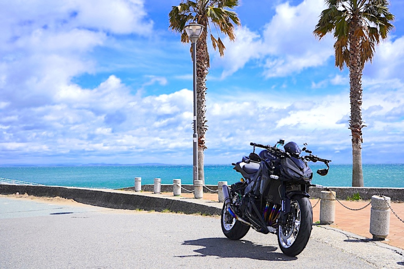 Z1000】河津桜を愛でるはずが海での撮影になった話（河芸マリーナ
