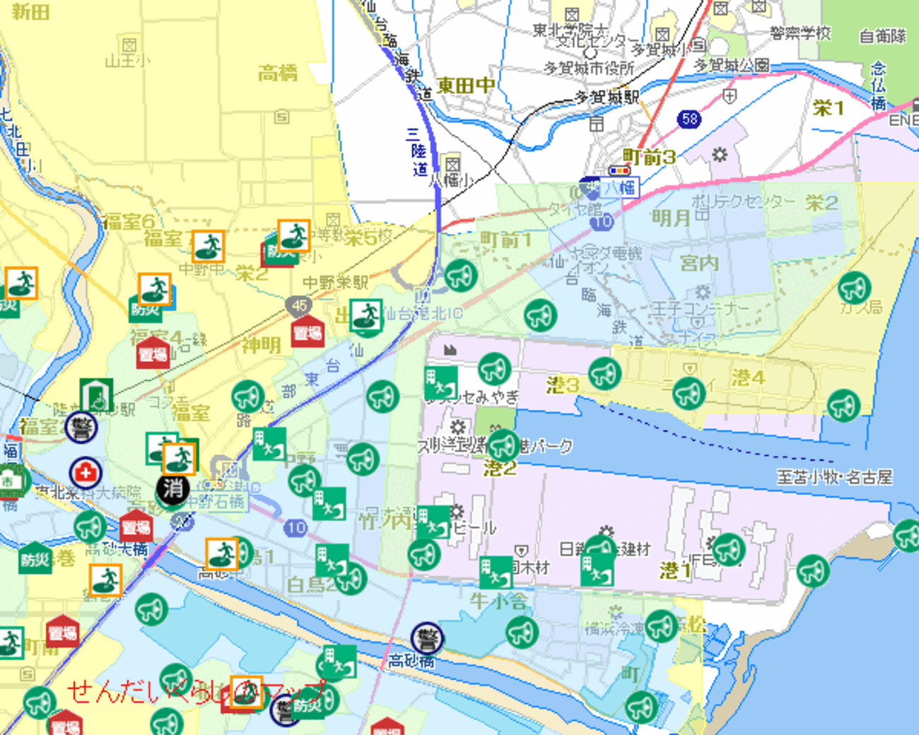 仙台 市 ハザード マップ