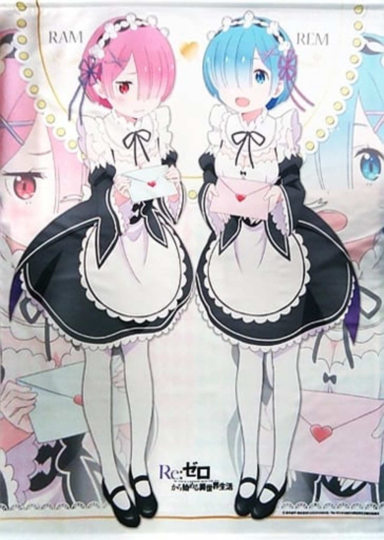 今レムとラムの等身大タペストリー 「Re：ゼロから始める異世界生活
