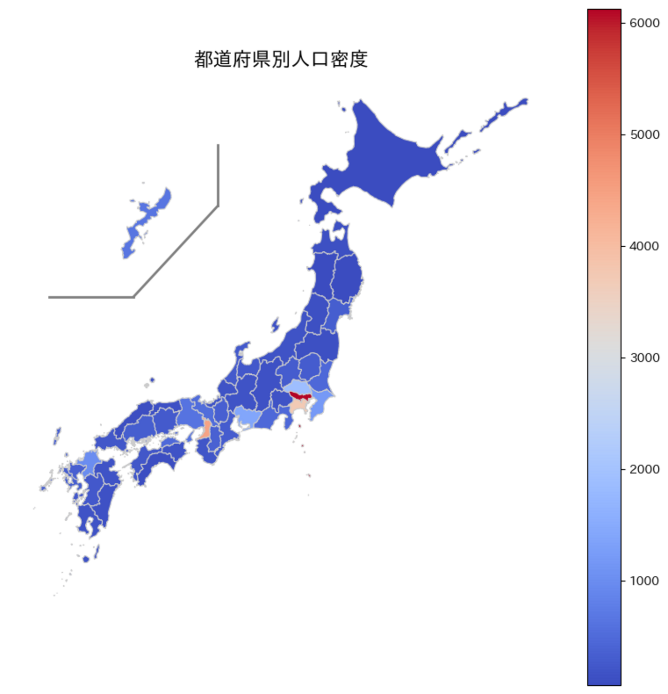 Pythonで日本地図を描く方法 - シンギュラリティ実験ノート