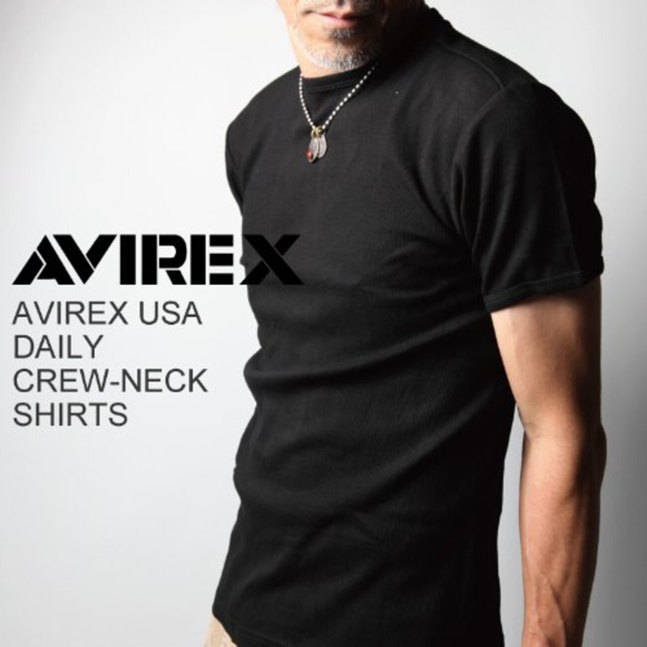 鍛えた体におすすめ、AVIREX デイリ－Tシャツ、ロングスリ－ブ 