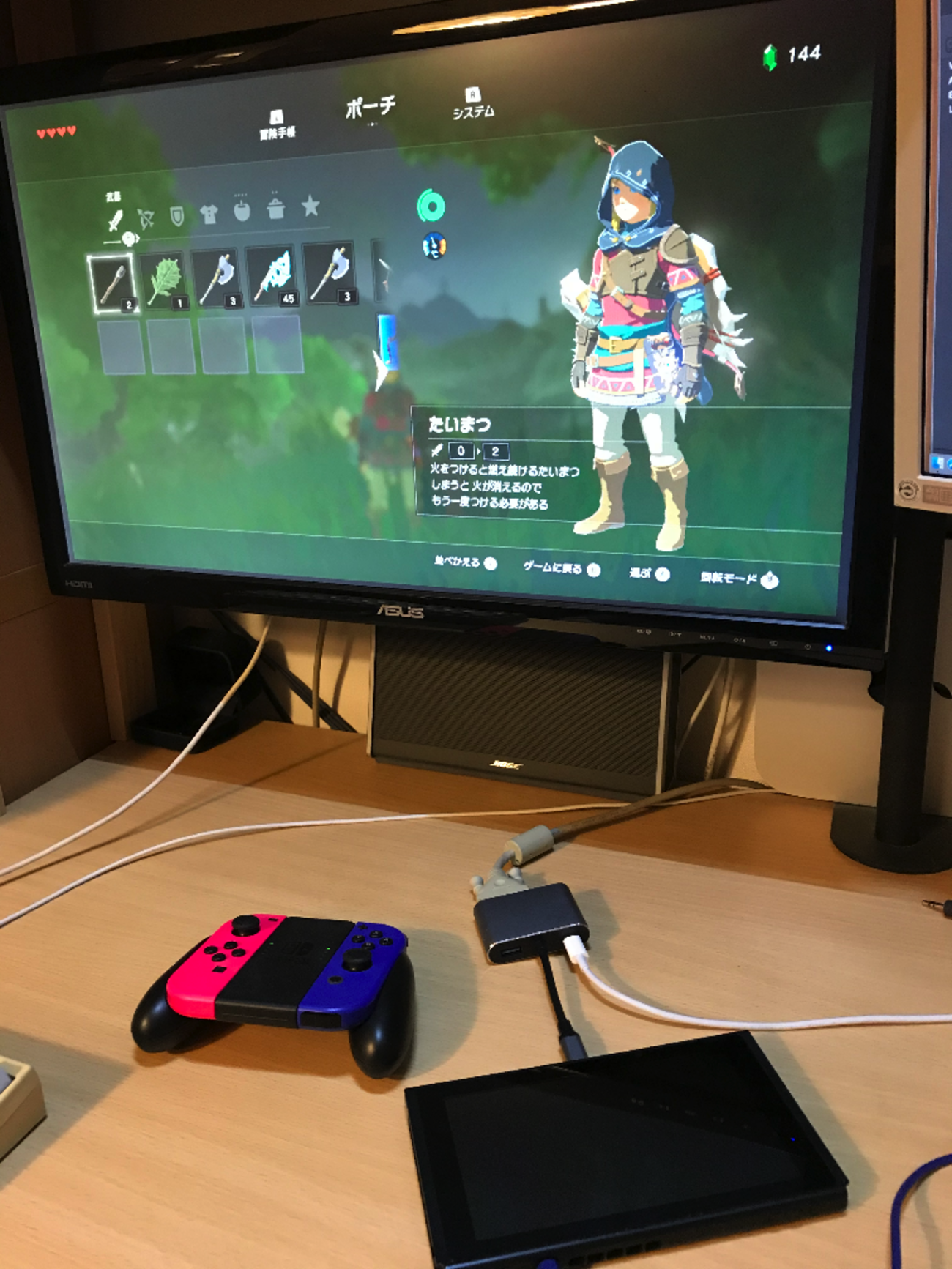 pc モニター switch