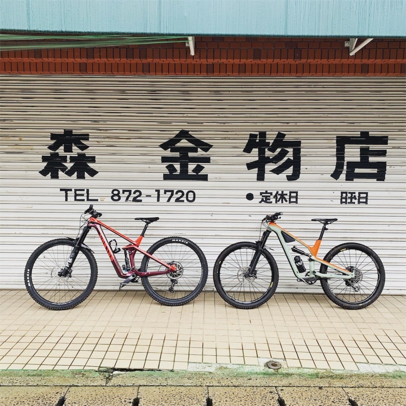 CANYON カーボンフルサスバイクインプレッション - 朝焼けの中で
