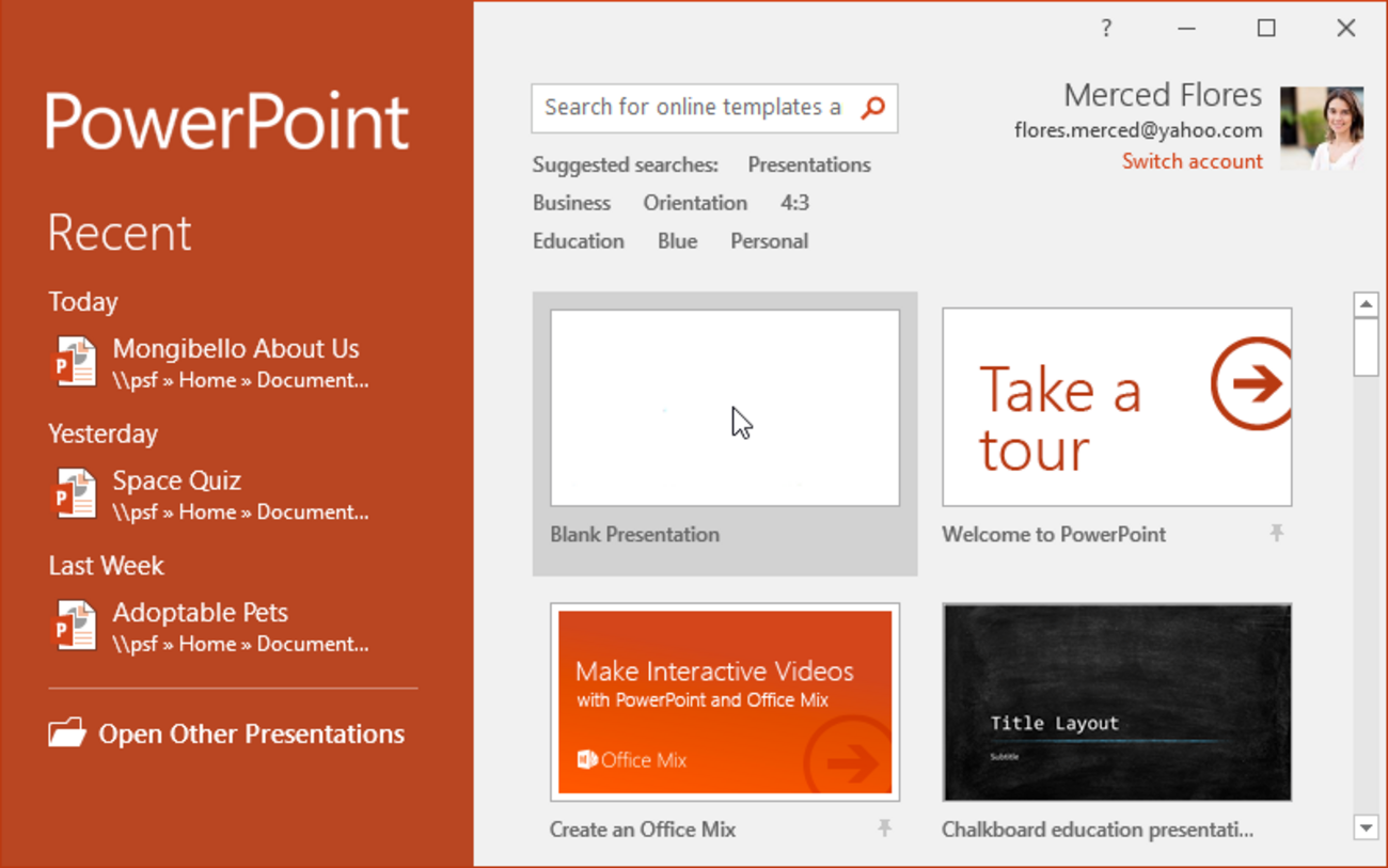 PowerPoint 2016: Getting Started With PowerPoint - octaonenetwork’s blog