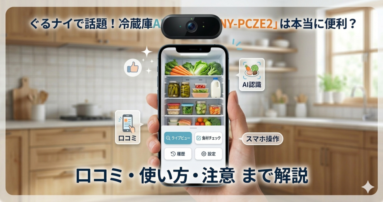ぐるナイで話題！冷蔵庫AIカメラ「NY-PCZE2」は本当に便利？口コミ 