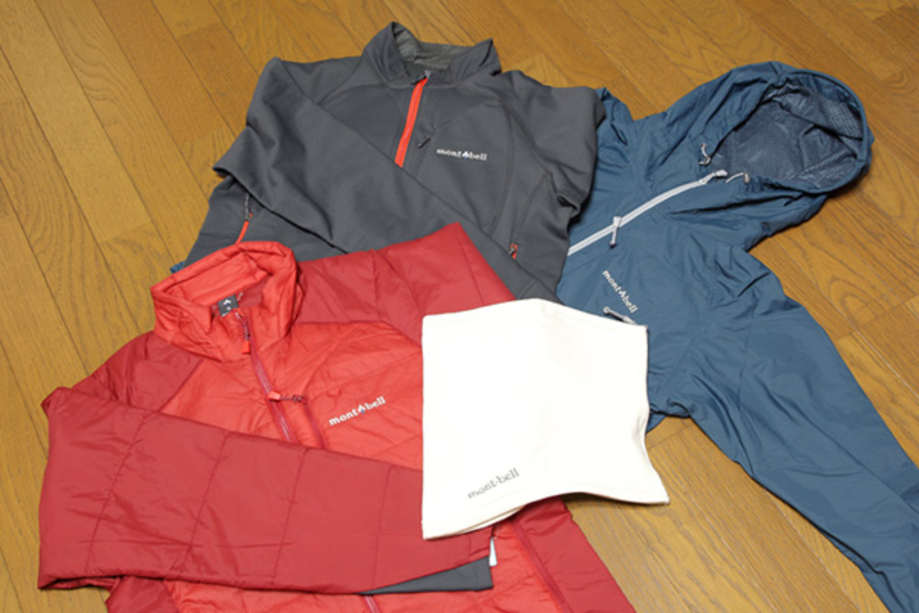 冬の大人買い モンベル トレールアクション、ライトシェル、ULサーマ