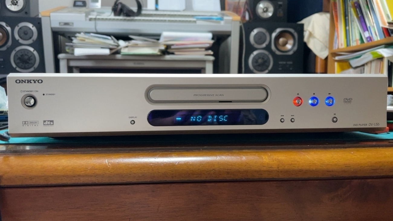 ★ONKYO DV-L55(S)　DVDプレーヤー動作良好です★ Amazon | ONKYO プログレッシブDVDプレーヤー シルバー DV-L55(S