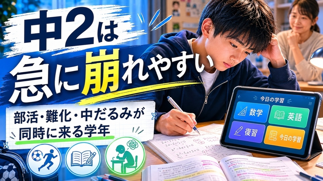 2026年版】スタディサプリ中学2年生の口コミ・評判｜中だるみ・部活 