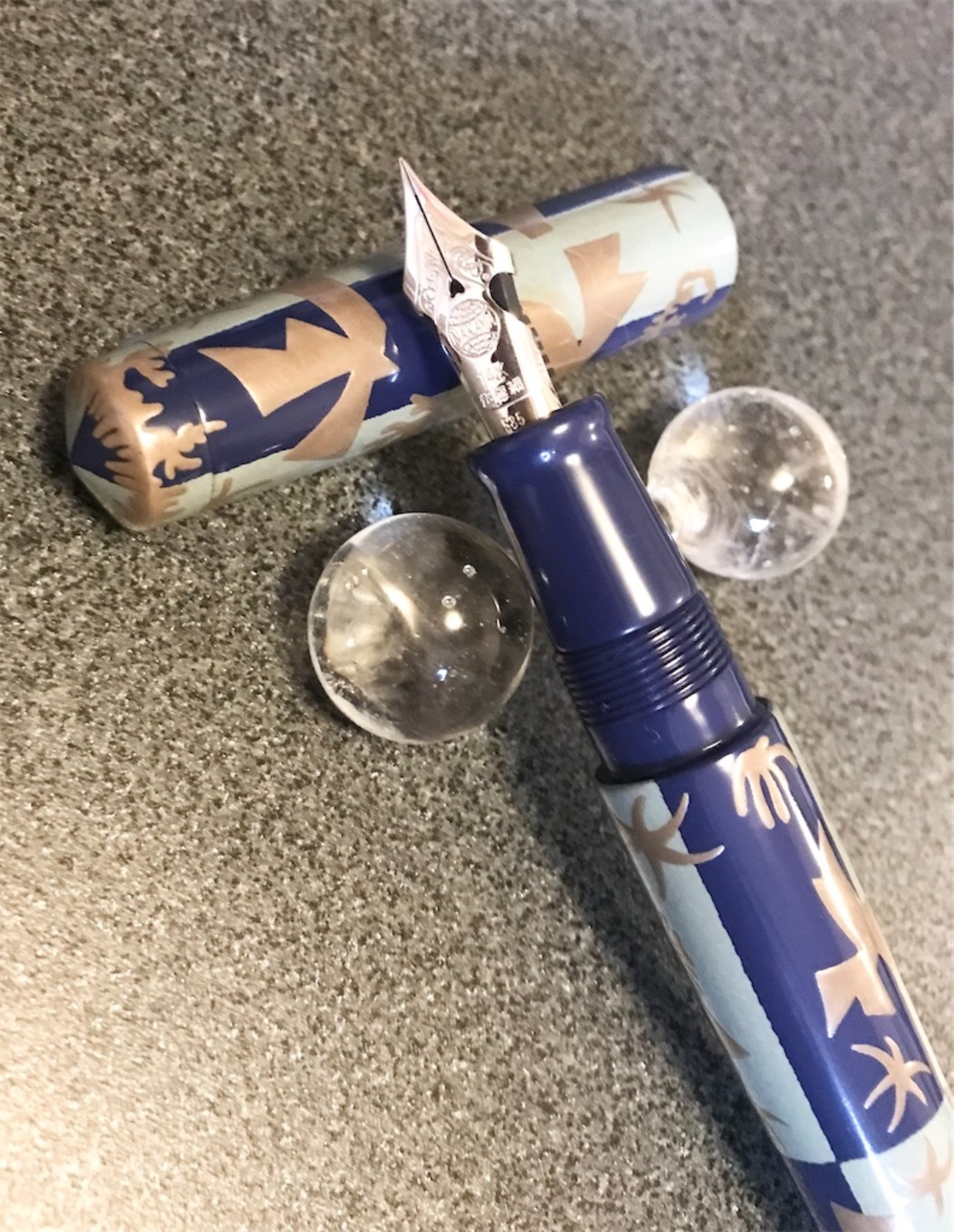希少【NAKAYA】中屋万年筆　ライターモデル ピッコロ ポリネシアの空 backend=imagemagick;version=1;