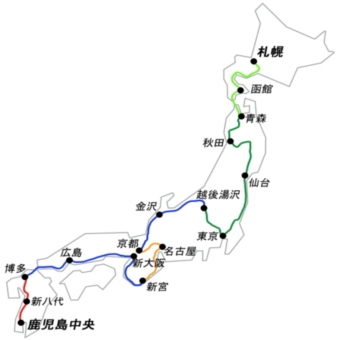 鉄道旅行記】新幹線＆特急列車で日本縦断乗り継ぎ旅②～789系 特急 
