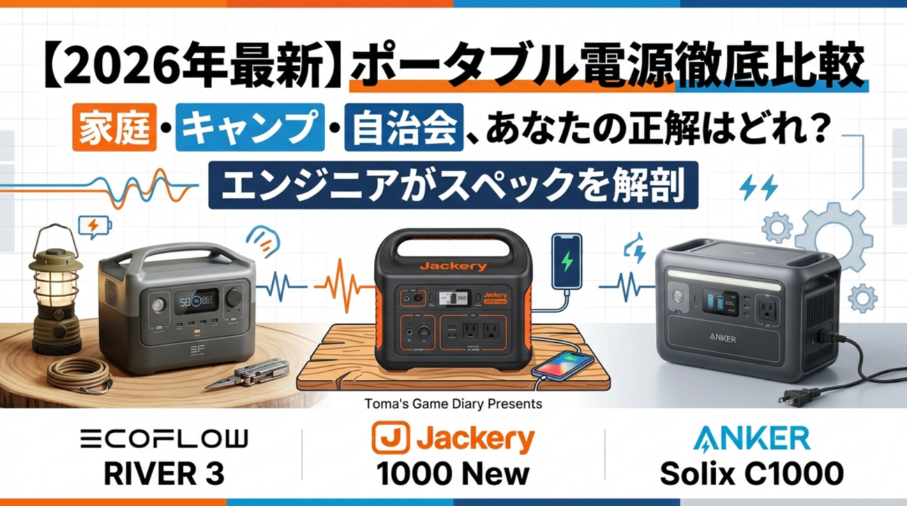 2026年最新のポータブル電源をエンジニア視点で徹底比較！キャンプ 