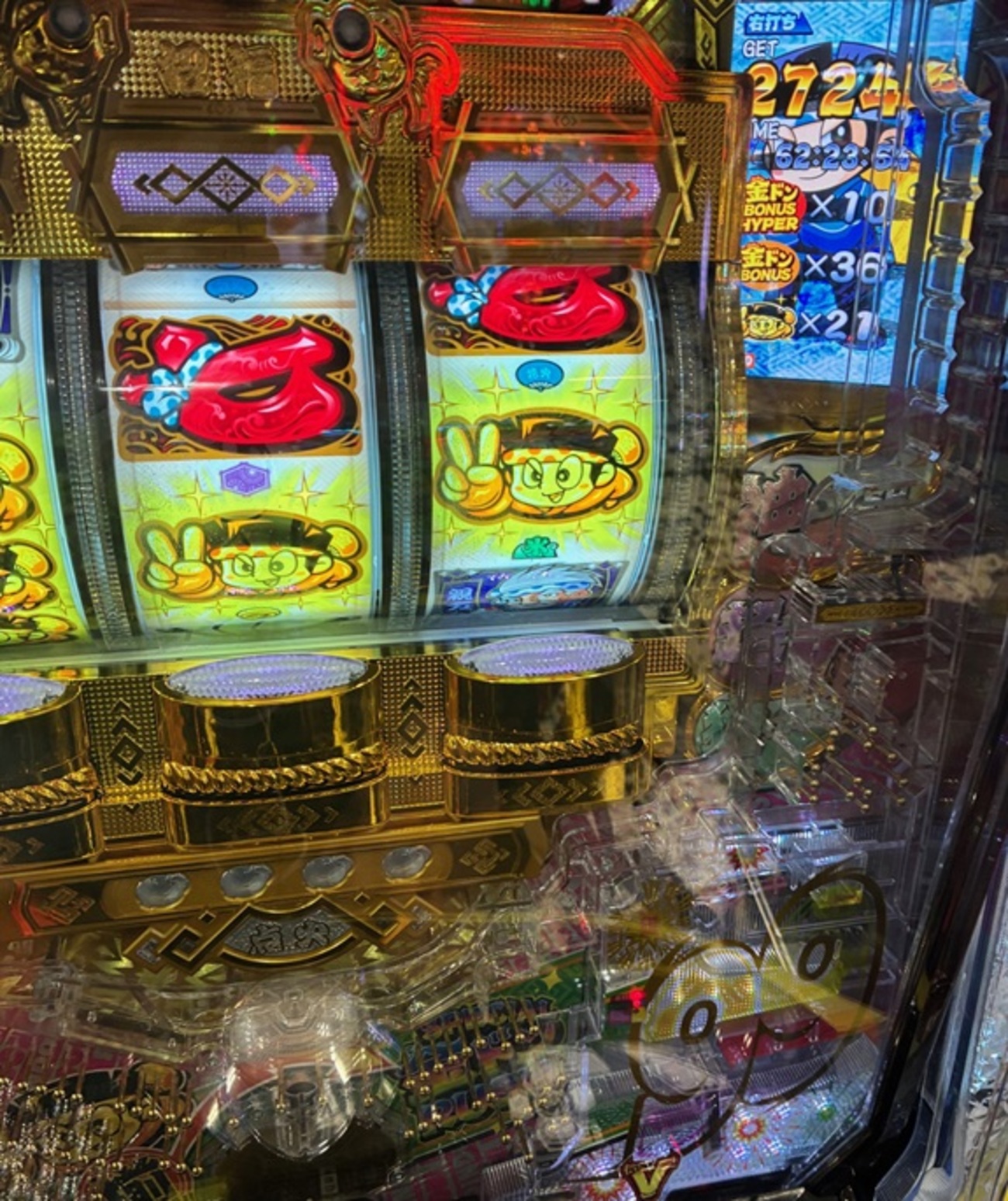 パチンコ）Pドラムだ!金ドン 花火外伝99ver. 「LT突入」「約1時間右