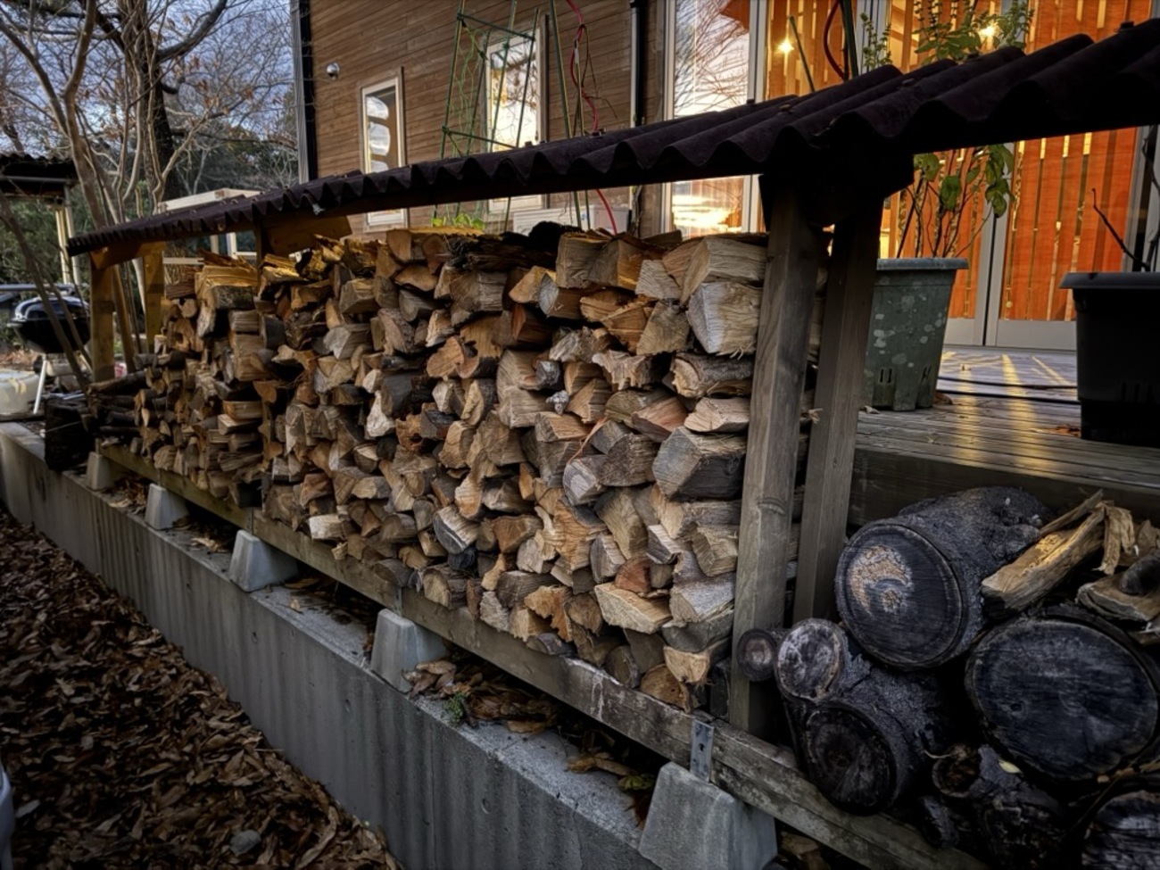 １年乾燥の長めの薪　主にカエデ 今シーズン分の薪を購入 - 日本“シン”記録