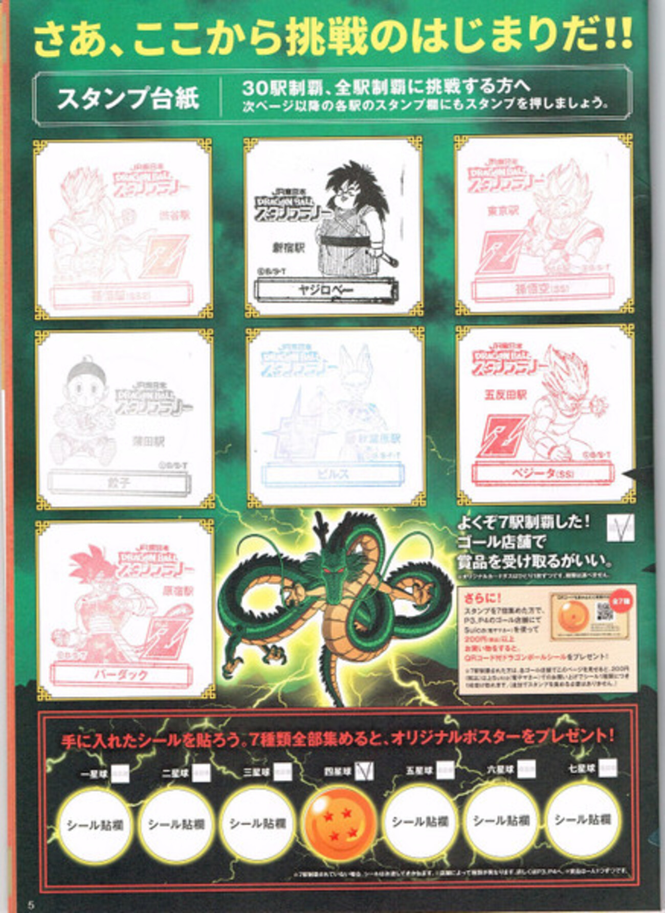 ドラゴンボールスタンプラリーの思い出。JR各駅の個性について 