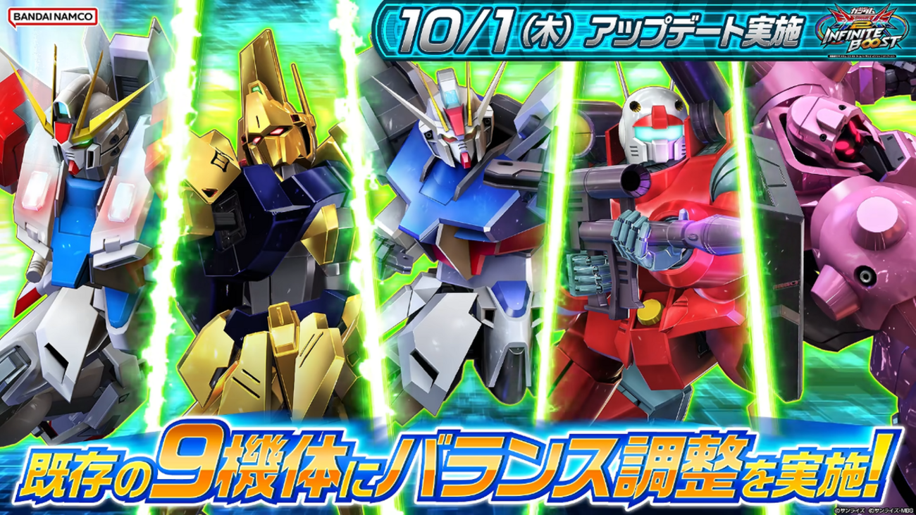 アヒャッポゥと見るアップデート2026/10/01【EXVS2IB】2026/10/06更新