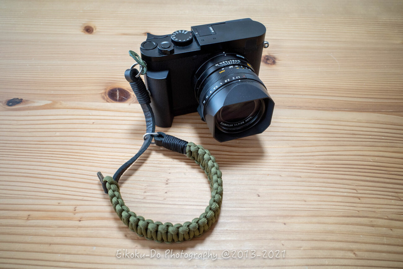 Leica Paracord Handstrap created by COOPH, black/black