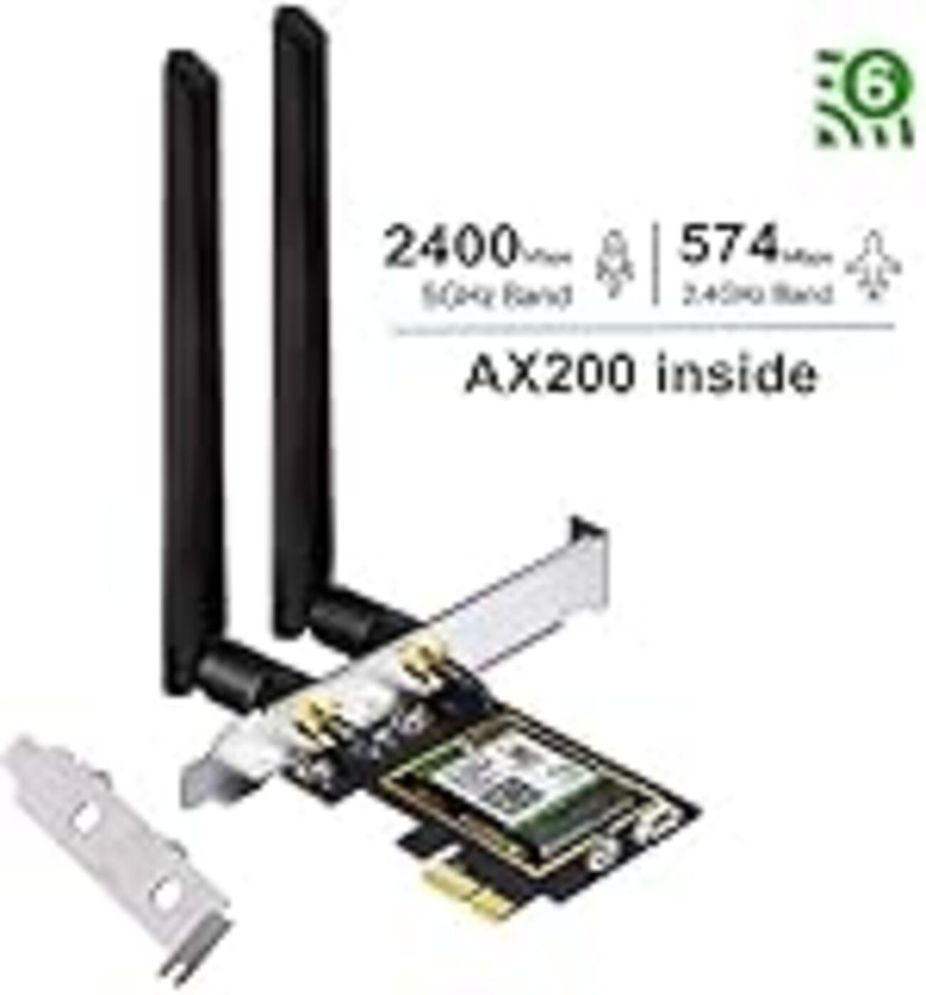 OKN Wi-Fi 6 PCIe 無線LANカード 2974Mbps 内蔵Intel AX200 WiFi 6