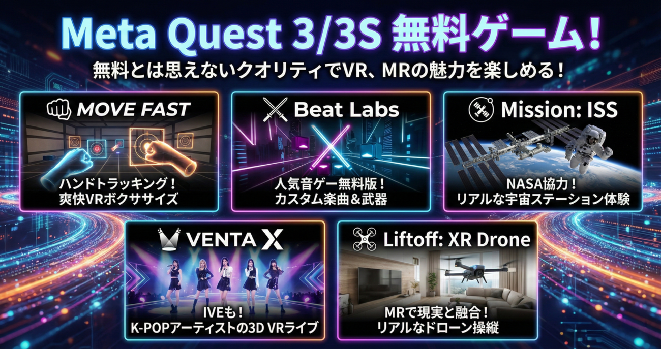 実動問題無し　 Quest　MH-B VR ゲーム セット Meta Quest 3S 128GB：旧Oculus：オールインワンVR：40種以上のゲーム
