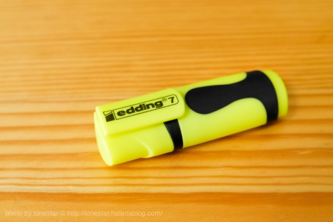 ドイツ文具】発色抜群のミニ蛍光マーカー「edding 7」を使ってみました