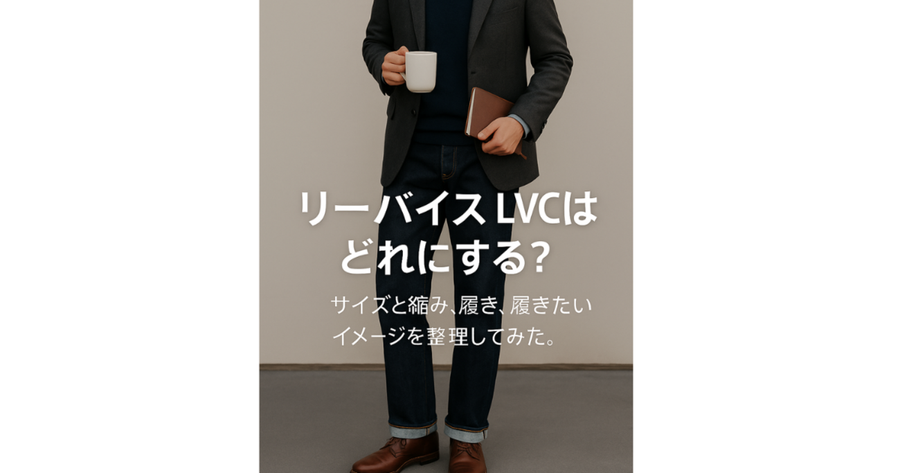 リーバイスLVCの各モデルをサイズ感・縮み・履きたいイメージから徹底 