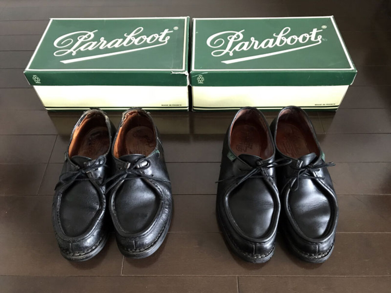Paraboot ランス ネイビー シューキーパー付き 末永く